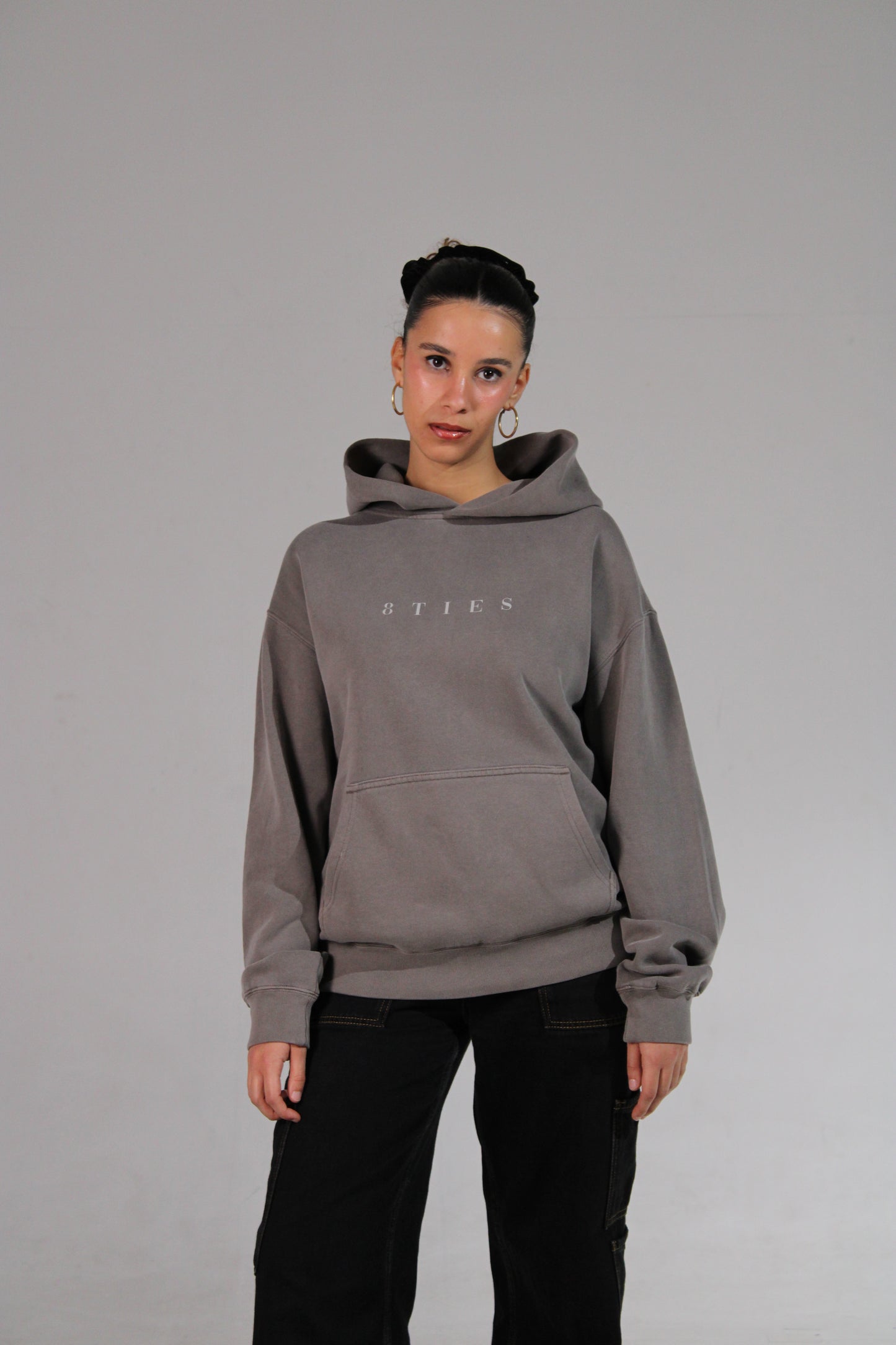 VOGUE DE RUE HOODIE FADED GREY