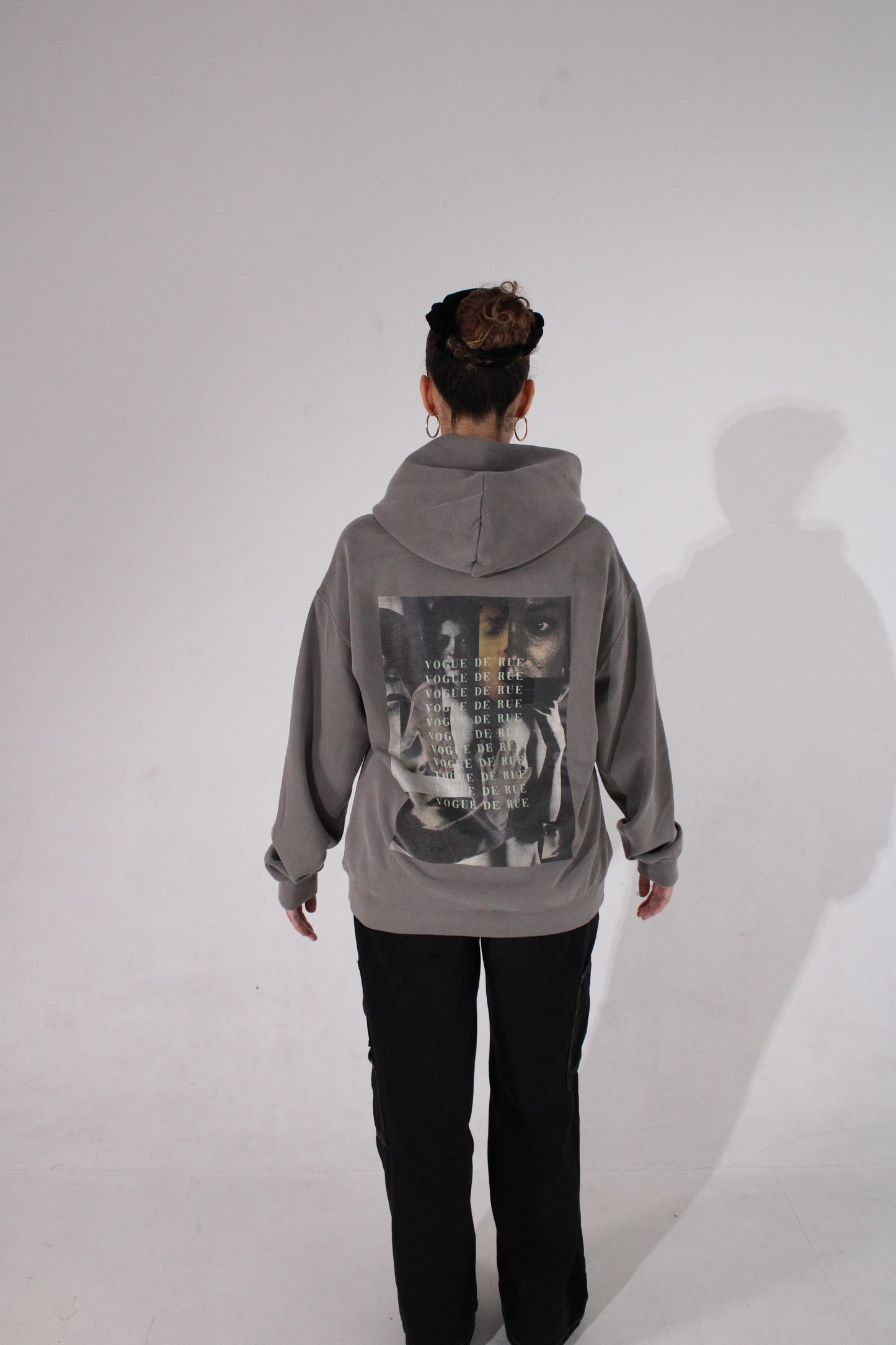 VOGUE DE RUE HOODIE FADED GREY