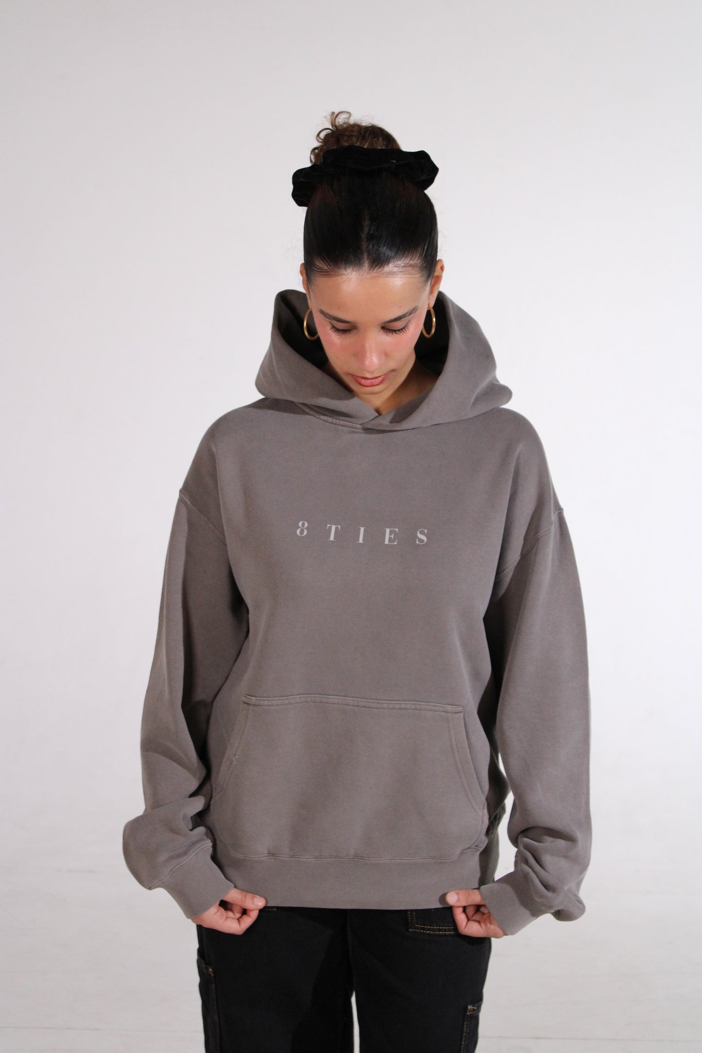 VOGUE DE RUE HOODIE FADED GREY